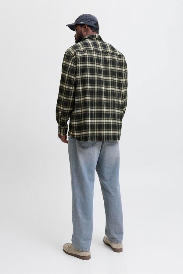 Jack & Jones PLUS Camisa regular fit cuadros PLUS negro