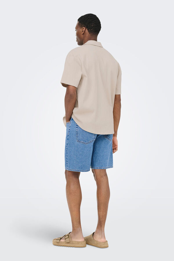 Only & Sons Bermuda vaquera azul
