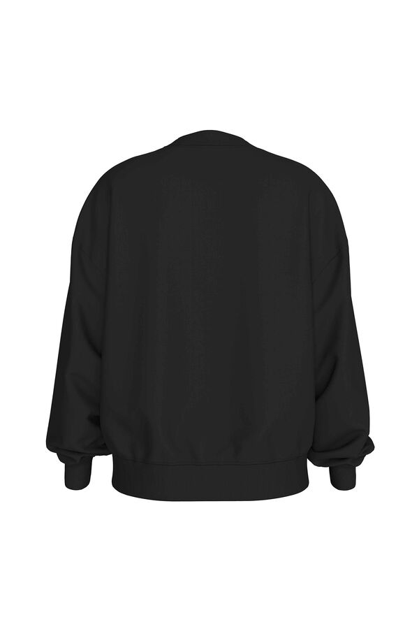 Calvin Klein Sweatshirt sem capuz preto