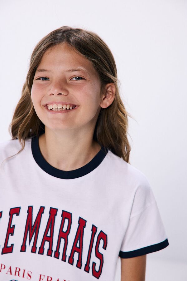 Springfield Kids Camiseta Le Marais niña blanco