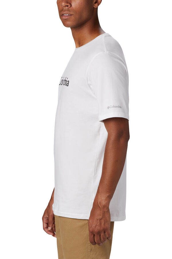 Columbia Camiseta masculina de manga curta Columbia CSC Basic Logo™ branco