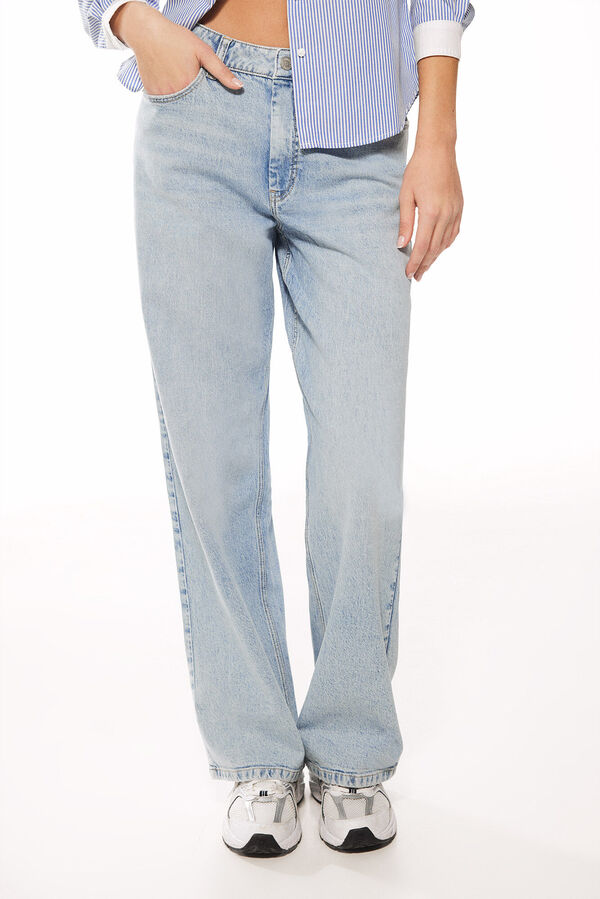 Springfield Jeans Wide Leg azul