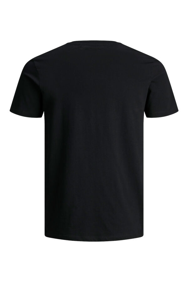 Jack & Jones Camiseta slim fit algod&oacute;n negro