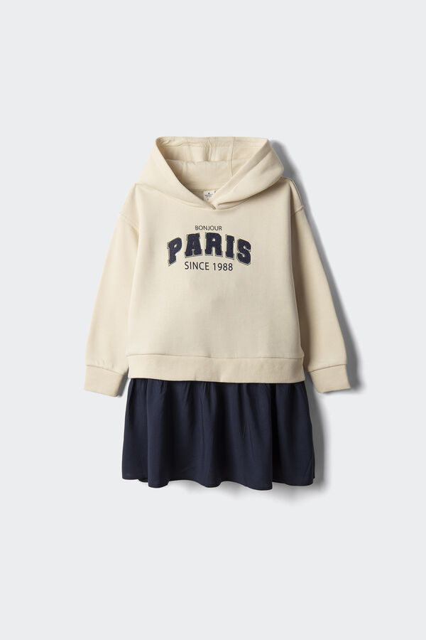 Springfield Kids Vestido combinado de menina azul