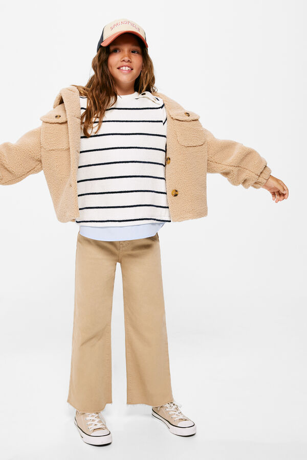 Springfield Kids Jersey raya marinera ni&ntilde;a beige