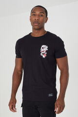 Brave Soul Camiseta estampada en espalda negro