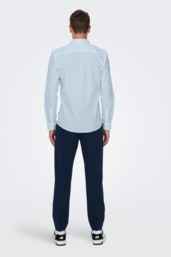 Only & Sons Camisa manga larga azul