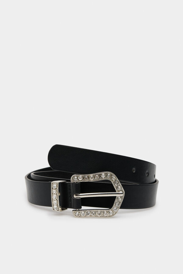 Springfield Cinto com fivela brilhante preto