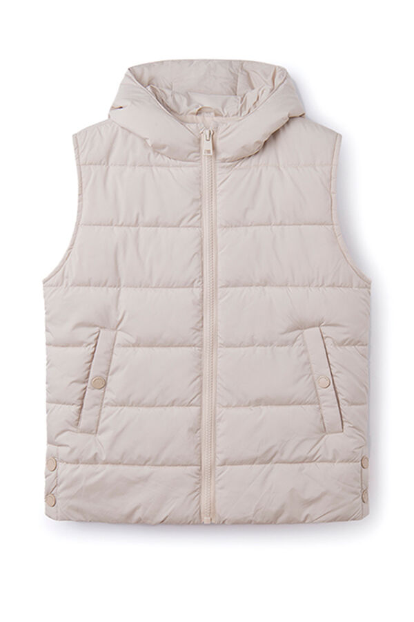 Springfield Kids Colete acolchoado capuz menina cru