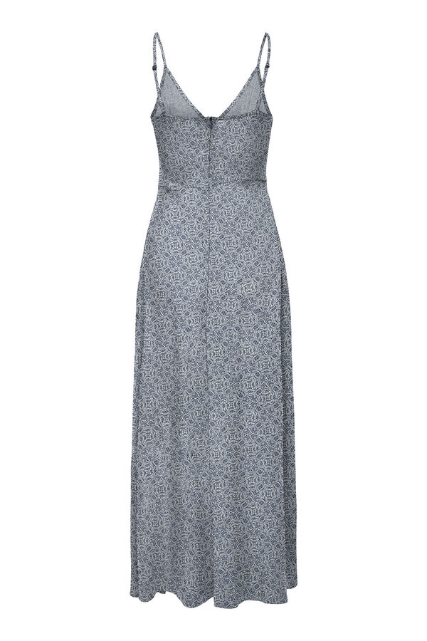Only Vestido largo de tirantes regulables azul