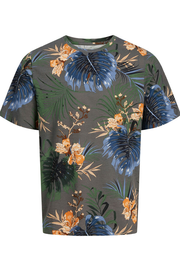 Jack & Jones Camiseta regular fit manga corta gris