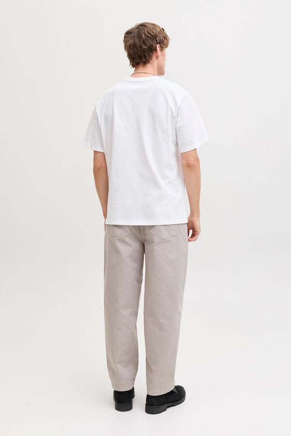 Jack & Jones T-shirt b&aacute;sica manga curta branco
