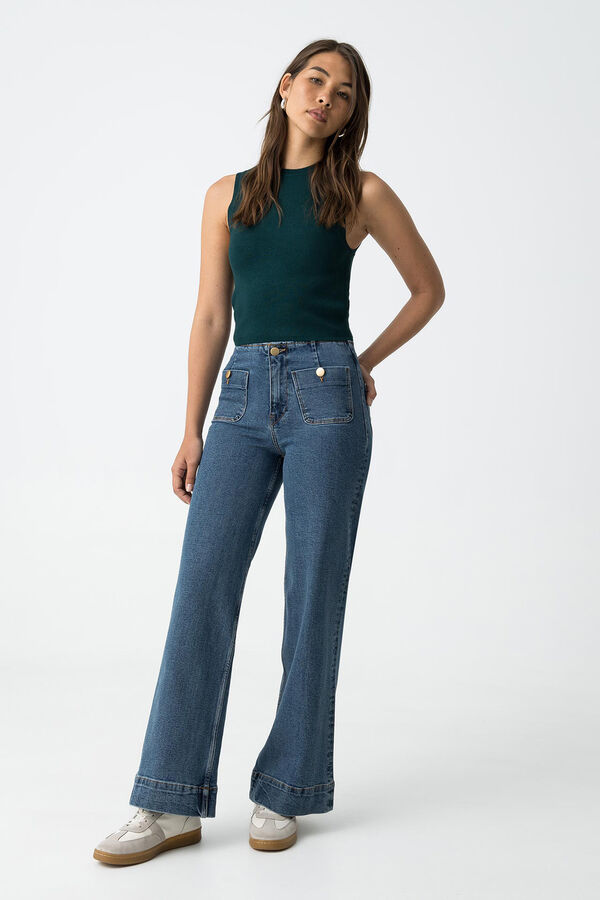 Tiffosi Jeans Sarah Wide Leg azul
