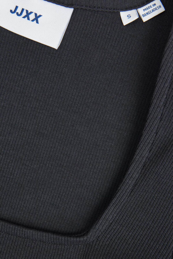 Jack & Jones Top de manga larga y escote cuadrado de mujer negro