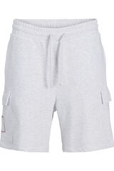 Jack & Jones Short relaxed fit estilo jogger blanco