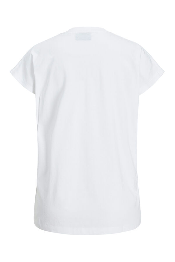 Jack & Jones Camiseta estampada com manga japonesa branco