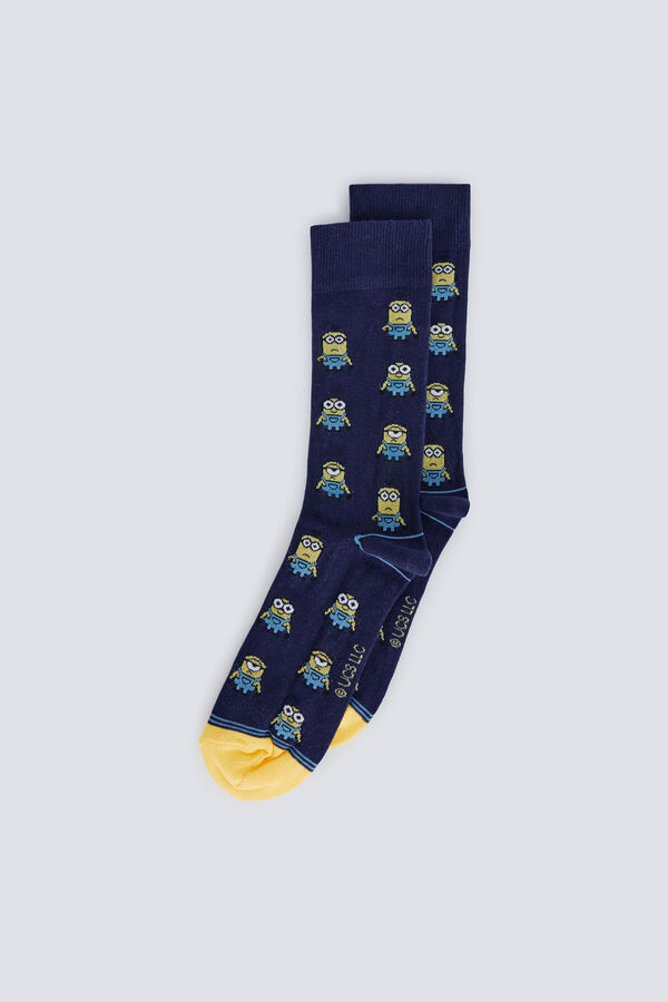 Springfield Calcet&iacute;n Minions azul