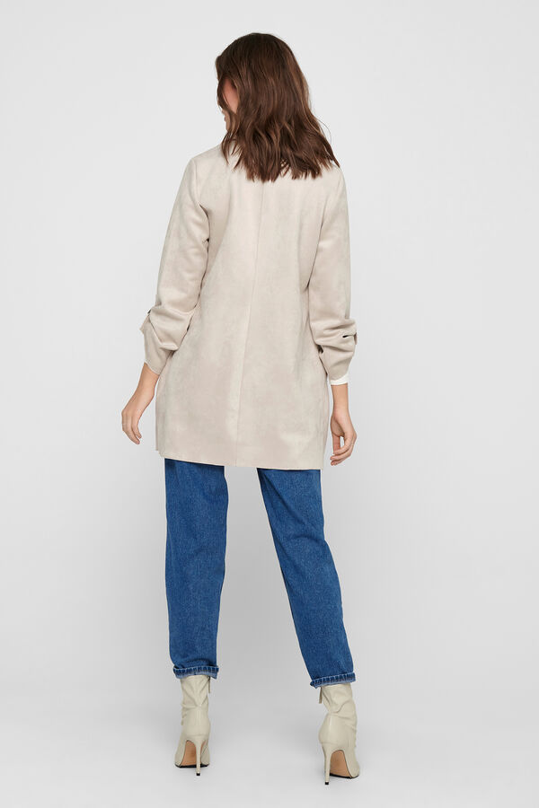 Only Chaqueta de ante beige