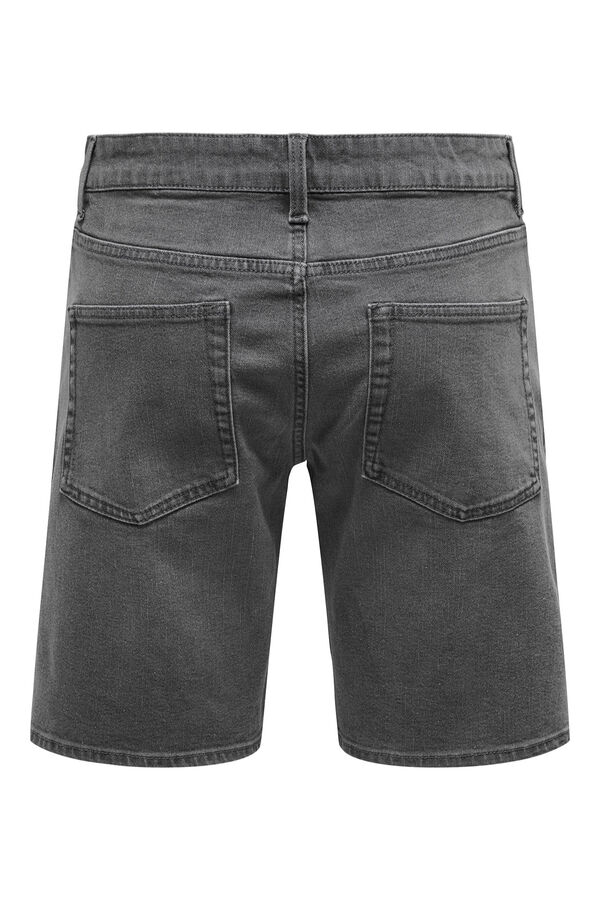 Only & Sons Bermuda vaquera gris
