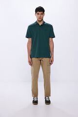 Springfield Polo piqué estructura regular fit verde