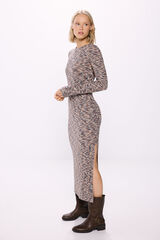 Springfield Vestido midi tubo estampado