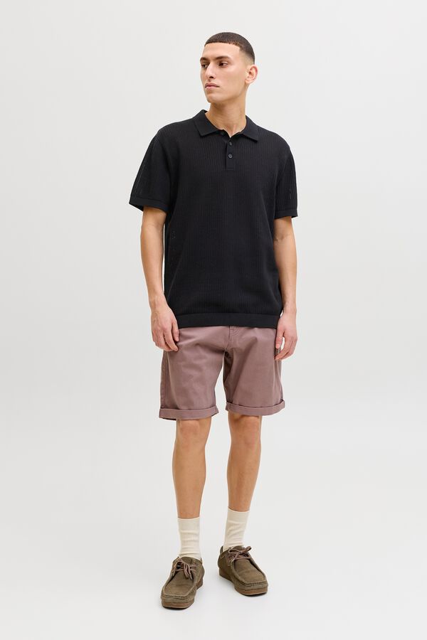 Jack & Jones Polo de malha regular fit preto