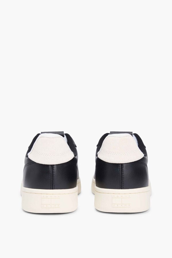 Tommy Jeans T&ecirc;nis Tommy Jeans com bandeira lateral preto