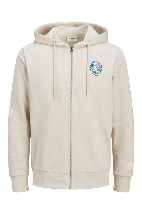 Jack & Jones Sudadera con cremallera gris