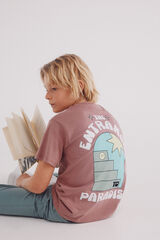 Springfield Kids Camiseta Paradise ni&ntilde;o rosa