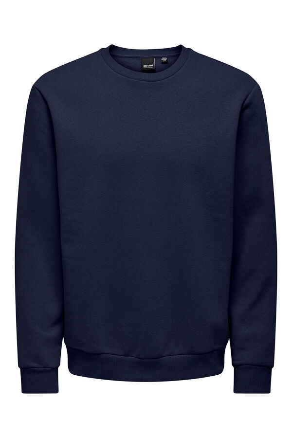 Only & Sons Sweatshirt b&aacute;sica  azul