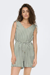 Only Macac&atilde;o mistura de linho curto bege