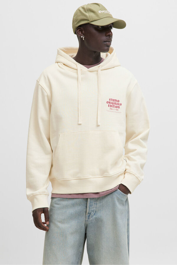 Jack & Jones Sweatshirt capuz do est&uacute;dio branco