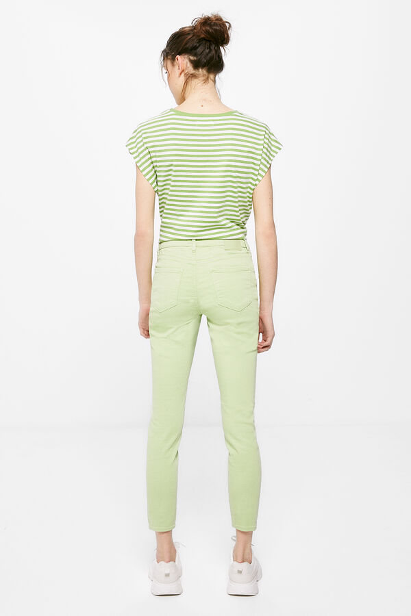 Springfield Jeans Slim Cropped Eco Dye verde