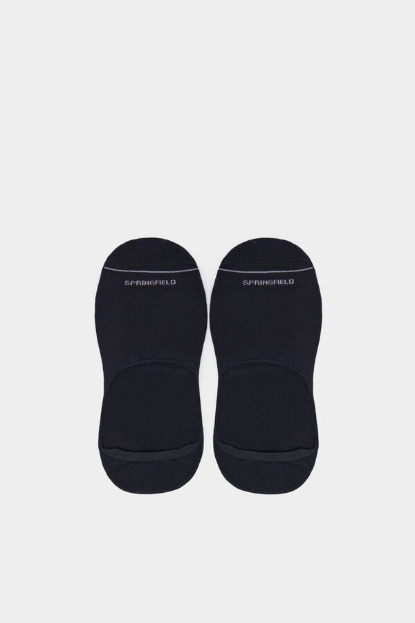 Springfield Calcet&iacute;n invisible liso negro