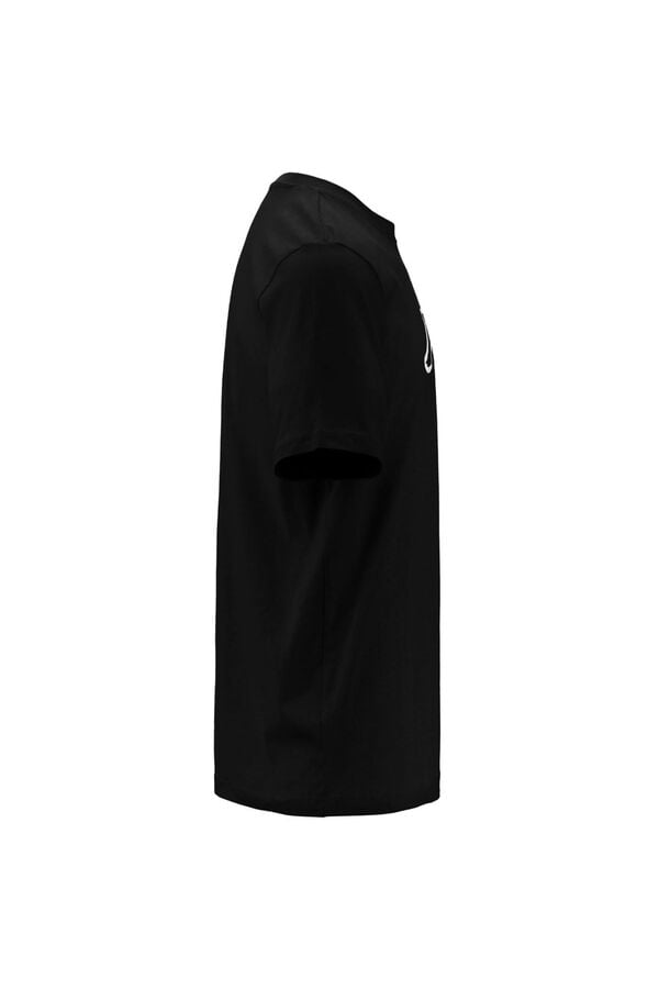 Kappa T-shirt de manga curta com logo na frente preto