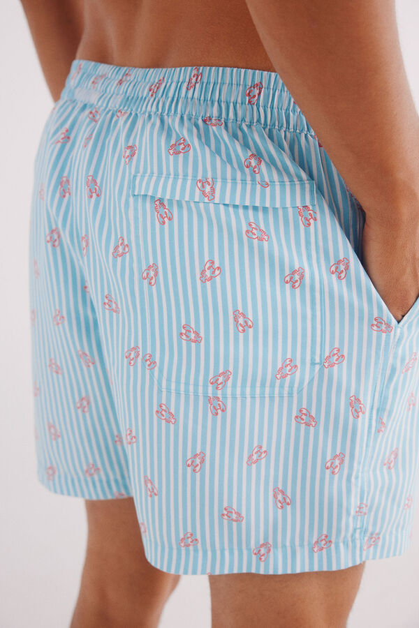 Springfield Mai&ocirc; estampado lagosta azul