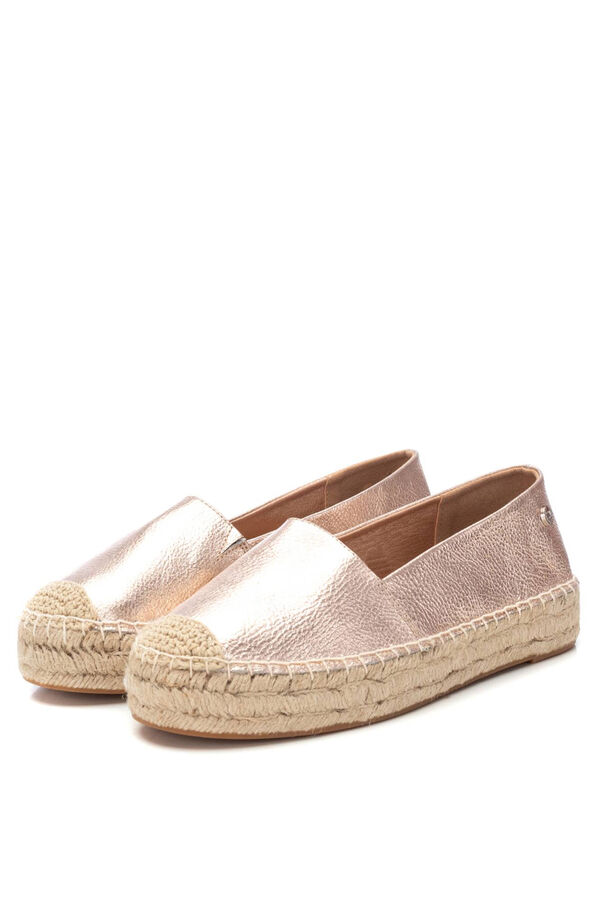 XTI alpercata feminina de pele  amarelo