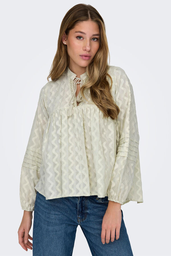 Only Blusa manga comprida  cinzento