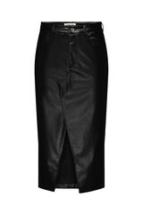 Only Saia midi metalizada preto