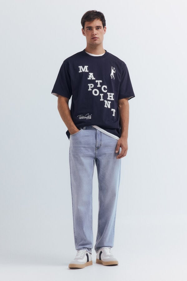 Springfield Vaquero lavado claro straight fit azul