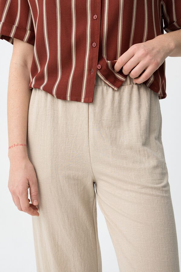 Tiffosi Pantalones anchos beige