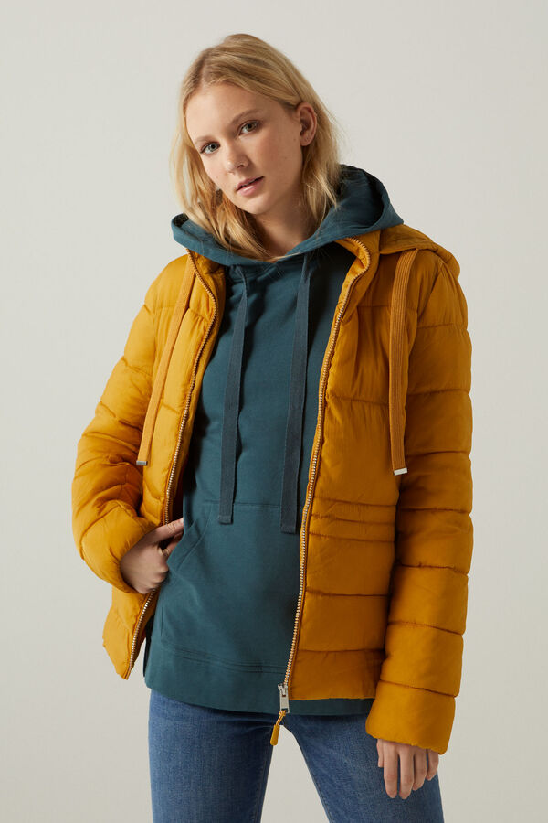 Springfield Chaqueta acolchada capucha reconsider amarillo