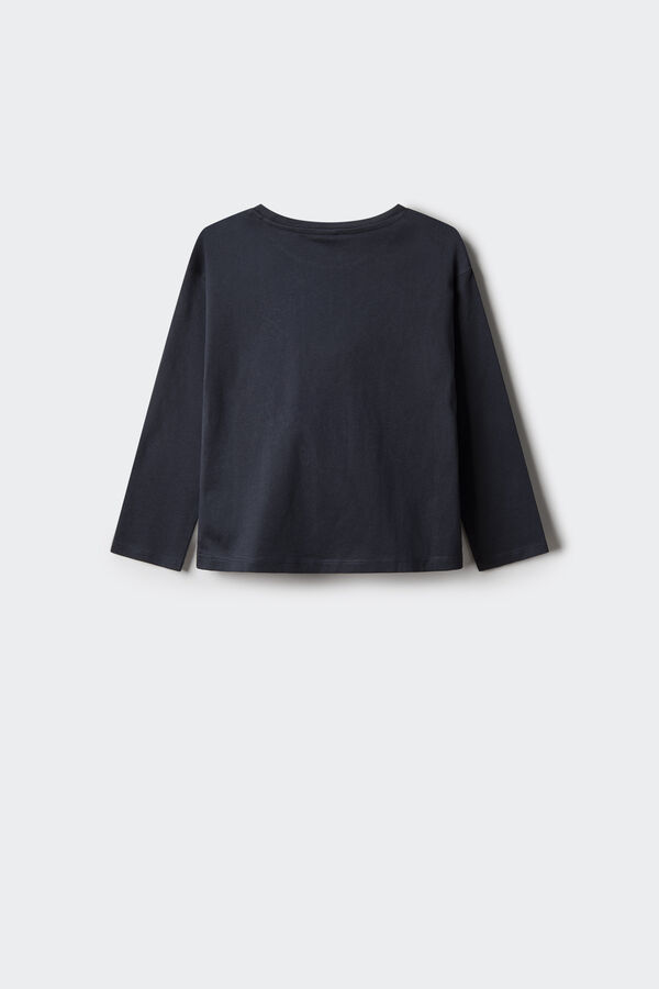 Springfield Kids Camiseta Mon Amour ni&ntilde;a azul