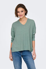 Only Camisola às riscas verde