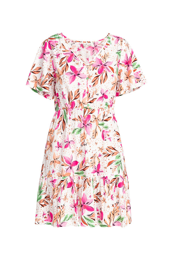 Roxy Vestido de Comprimento M&eacute;dio para Mulher branco