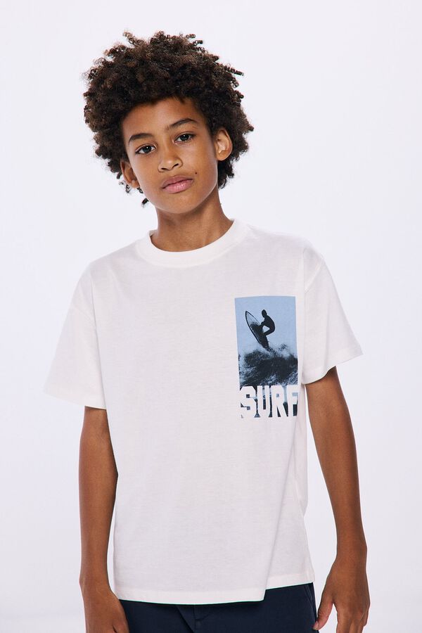 Springfield Kids Camiseta de surf para menino bege