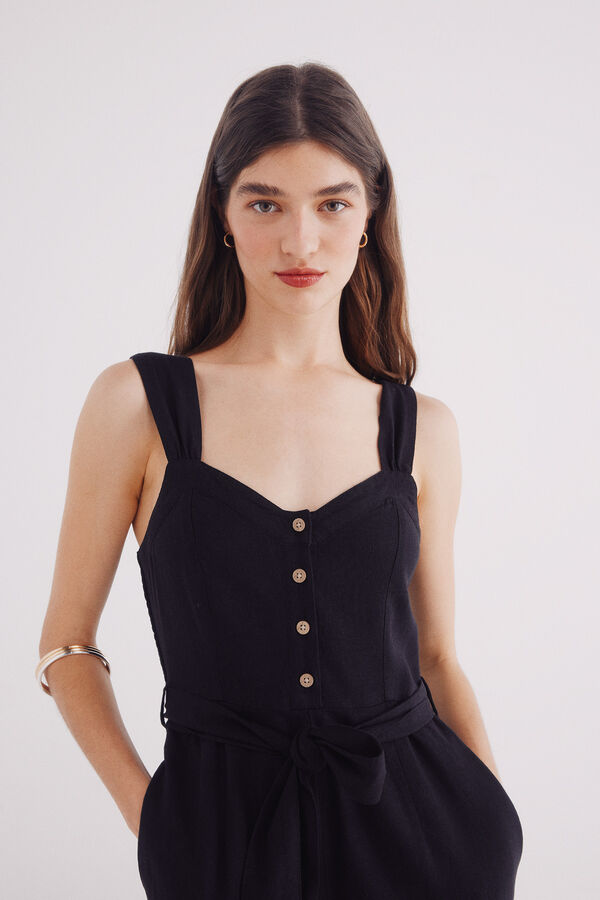 Springfield Mono lino tirantes negro