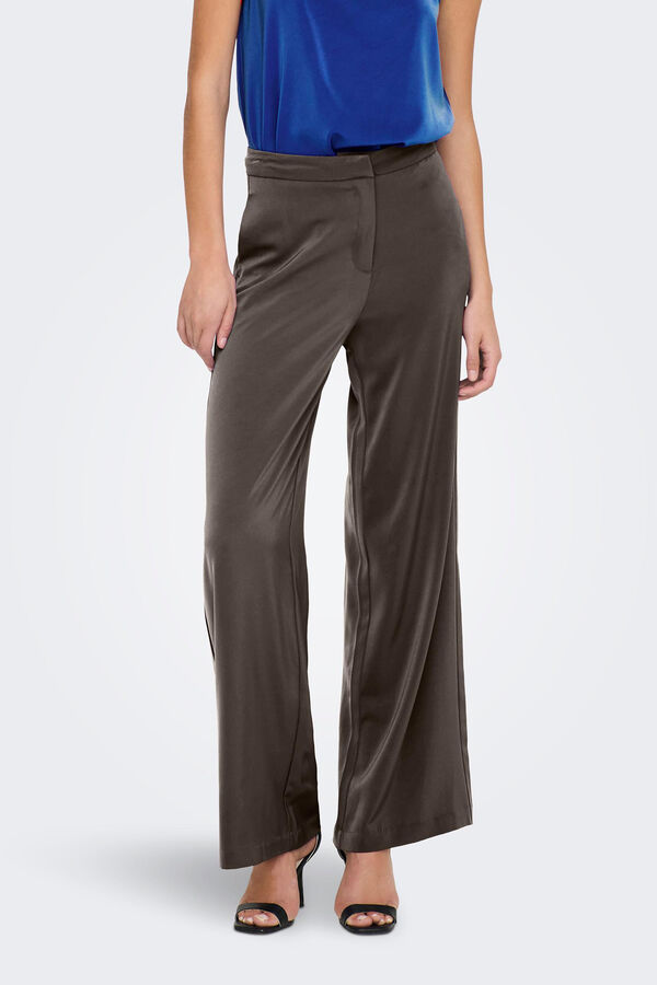 JDY Cal&ccedil;as largas cetim cru