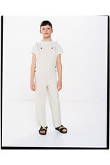 Springfield Kids Jardineiras folhos menina bege