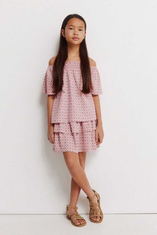 Springfield Kids Saia IKAT menina rosa